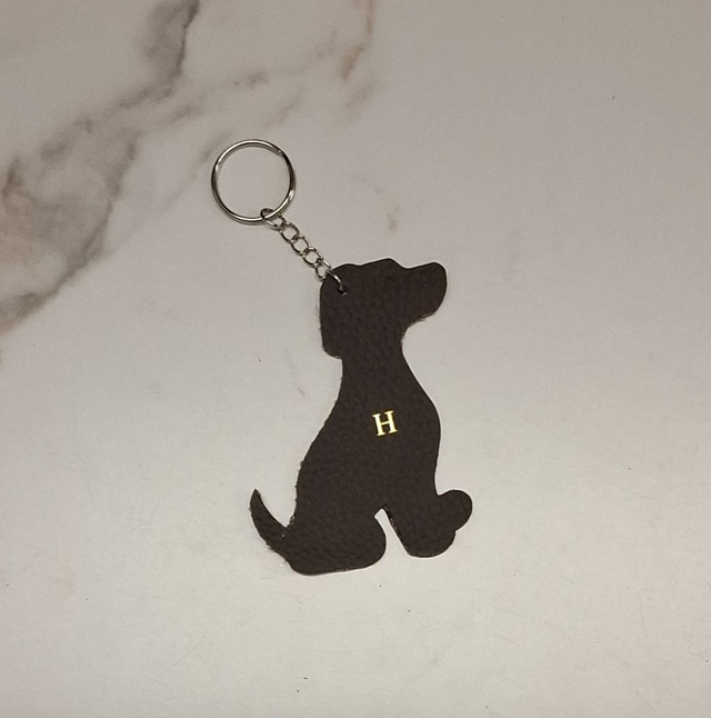 Cat & Dog Leather Keyring