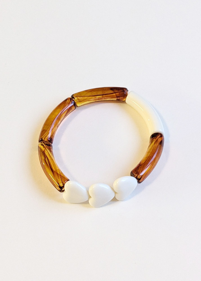 Bracelet Love latte &amp; écaille