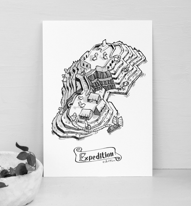 îles fantasy - L'aventure du Lama - Illustrations à l'unité