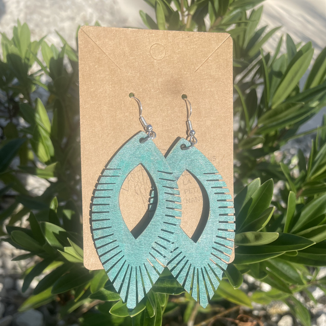 Boucles d oreilles en bois 