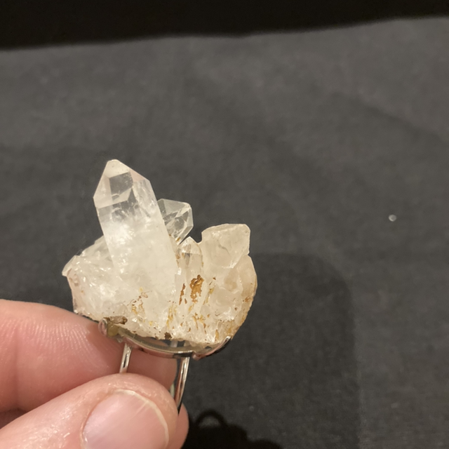 Quartz Tower Cluster Ring. No6 