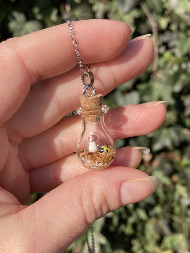 Pendentif cèpe coccinelle