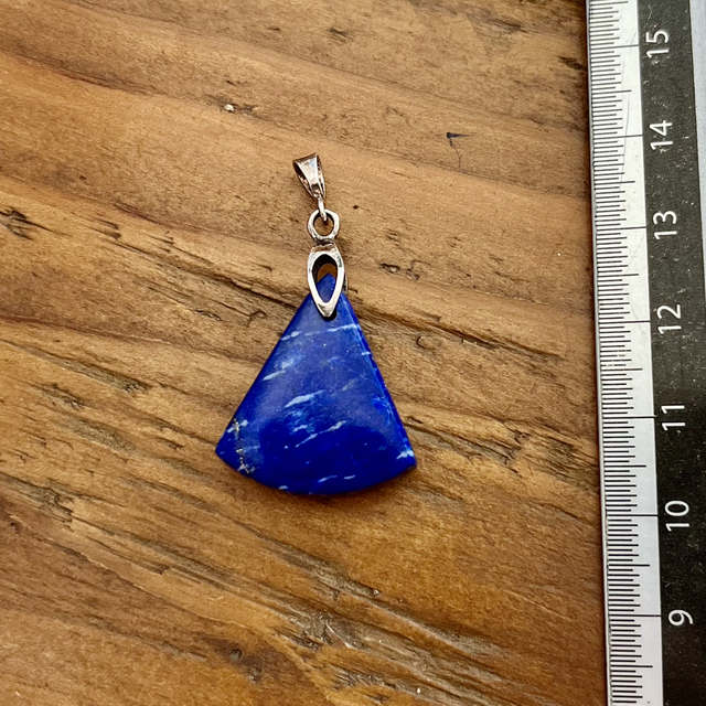 Pendentif en Lapis-Lazuli et bélière argent