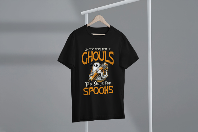 Too Cool for Ghouls Too Smart for Spooks, Teacher Humor
Zu cool für Ghule, zu schlau für Gespenster, Lehrer-Humor