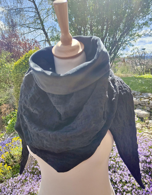 Chèche chaude smoke noir