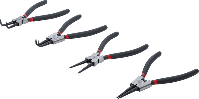 Jeu de pinces à circlips 175 mm | 4 pièces