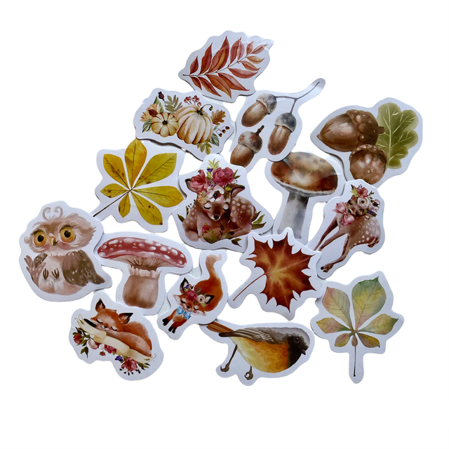 Stickers forêt enchantée - Lot de 15