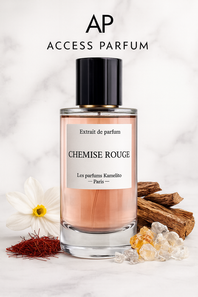 CHEMISE ROUGE – 100 ml – inspiré de Baccarat Rouge (FK)