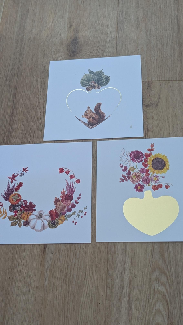 Lot n°14 - 3 cartes carrées 
