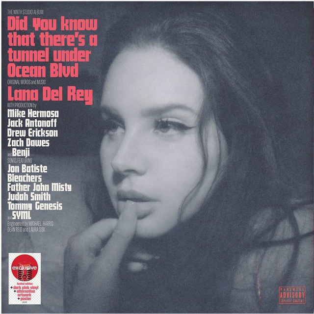 Lana Del Rey - Did You Know That There's A Tunnel Under Ocean Blvd Dark Pink Vinyl