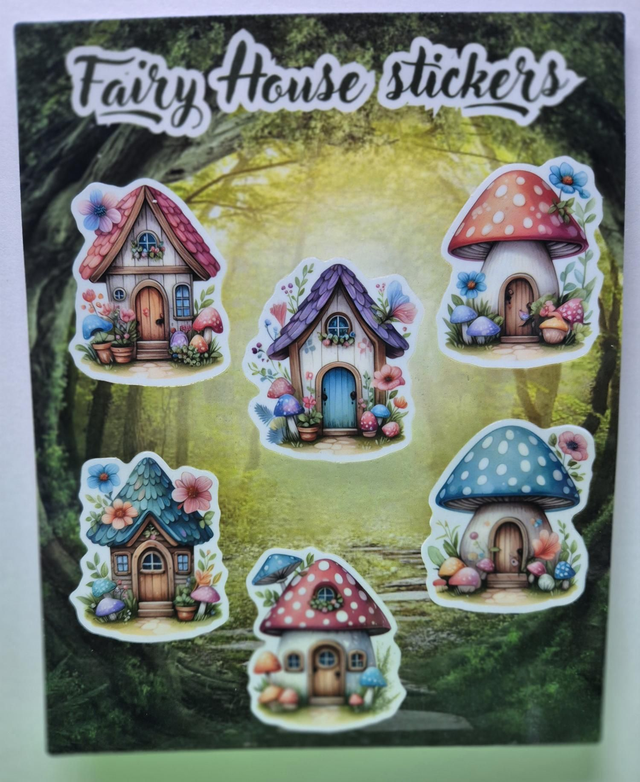 Fairy House stickers sheet
