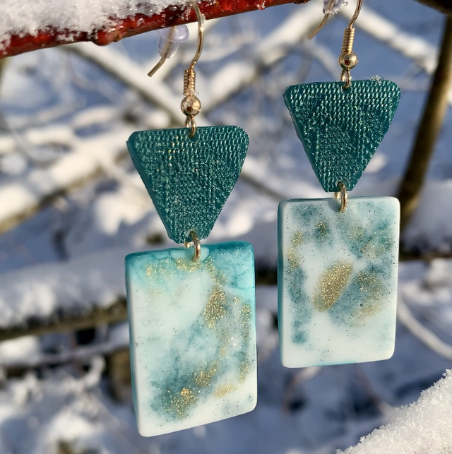 BO Bradley - nuances de bleu canard blanc et or