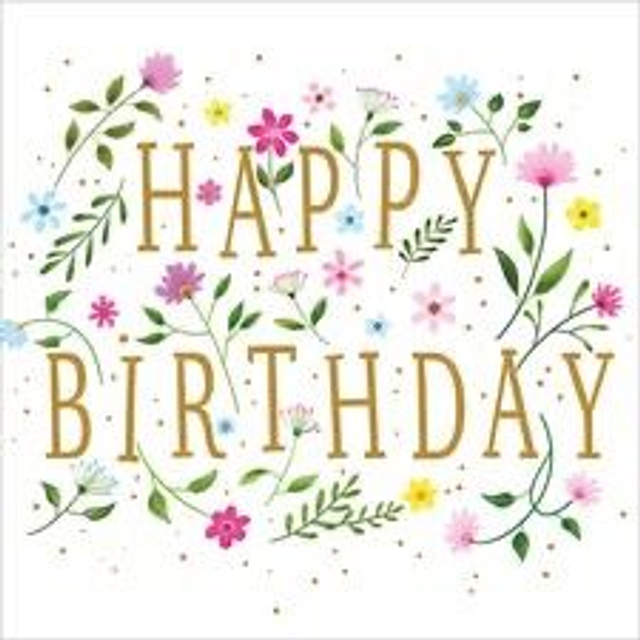 HAPPY BIRTHDAY FLOWERS A086