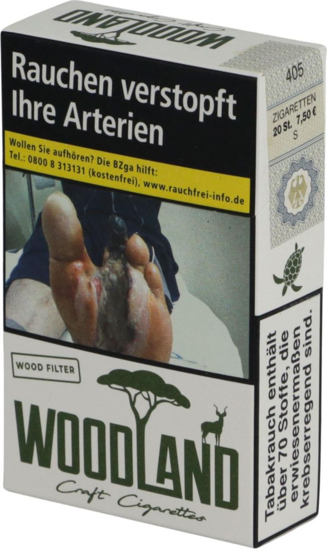Woodland Craft Cigarettes  83mm, 20 Stück