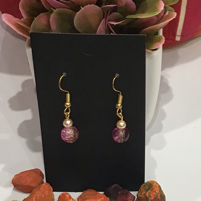 Pink Dangling Earrings - PDE23