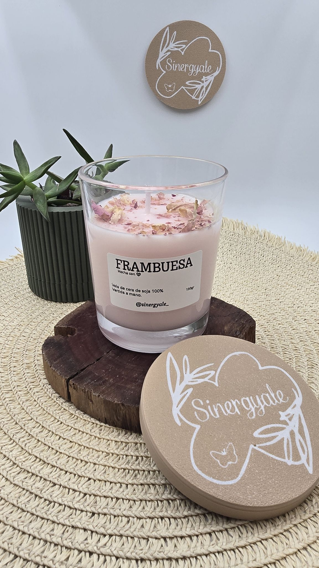 Vela en cristal - Frambuesa