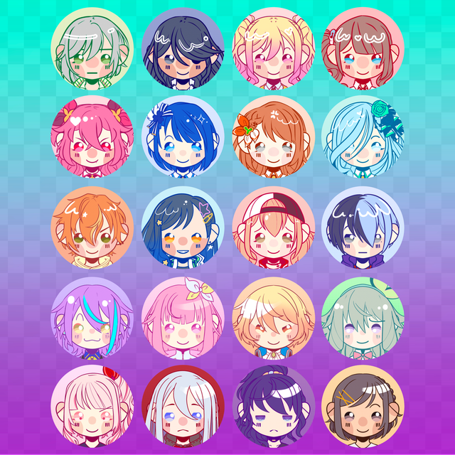 Project SEKAI: Colorful Stage! Buttons