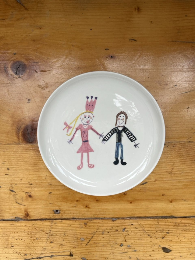 Teller Kinderzeichnung Lisa