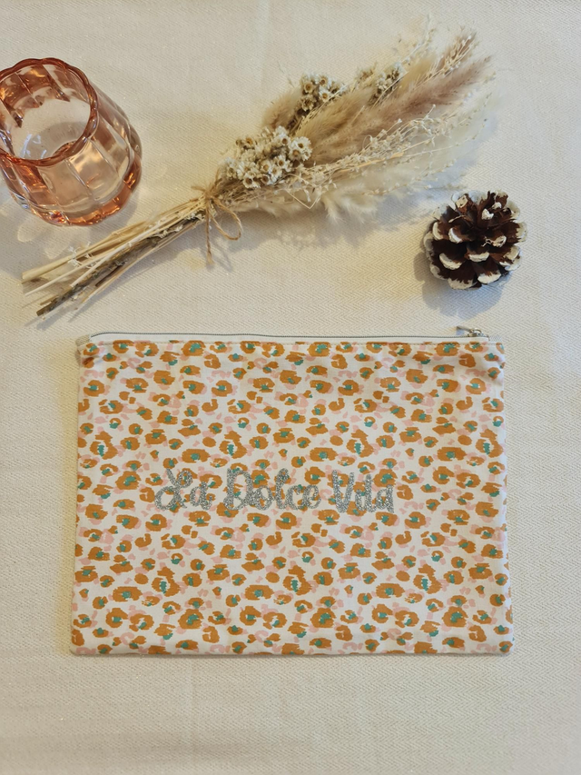 Grande pochette leopard