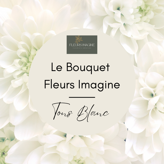 Bouquet Fleurs Imagine - Blanc