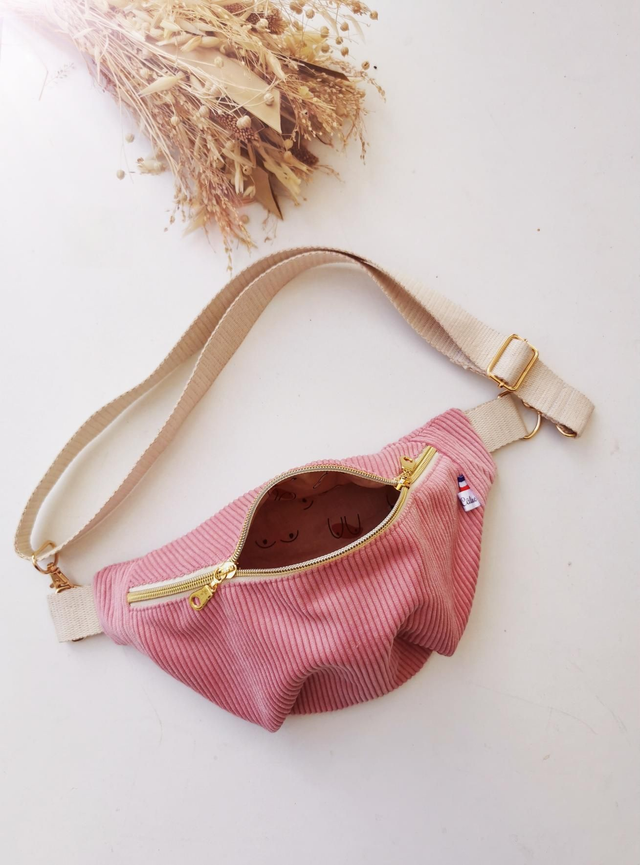 Banane LOUISE velour rose/ boobs