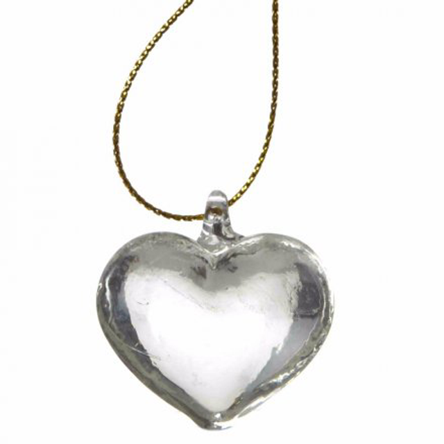 Clear Heart Hanging Decoration