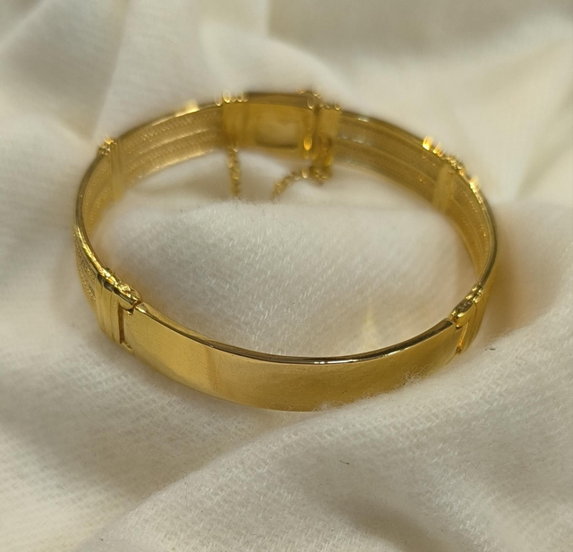 Bracelet vangovango câble plaque épais