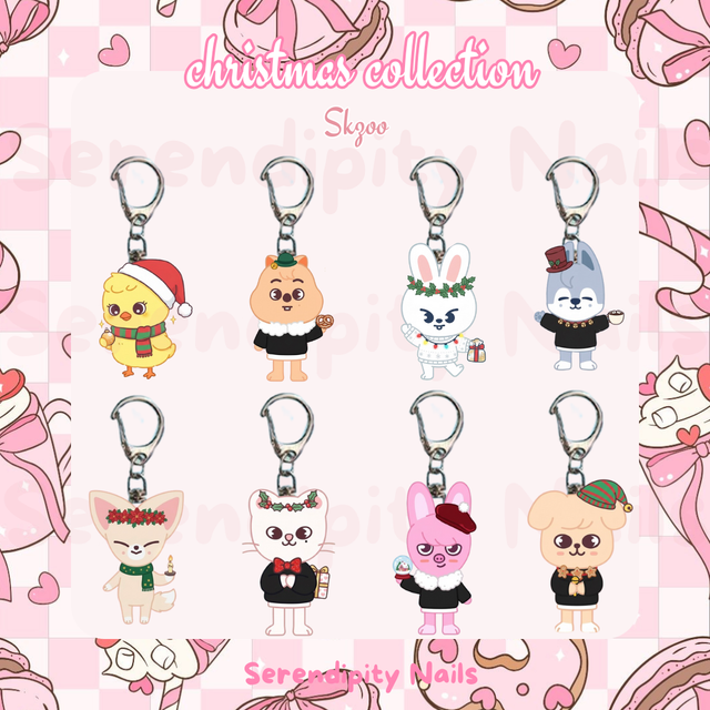 ❄️ Porte-Clés Skzoo - Collection Exclusive "Winter Holiday" ❄️ Pré-Commande & Création Artisanale 