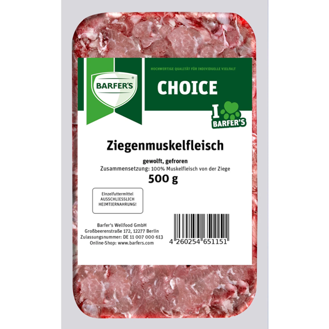 Ziegenmuskelfleisch 500g