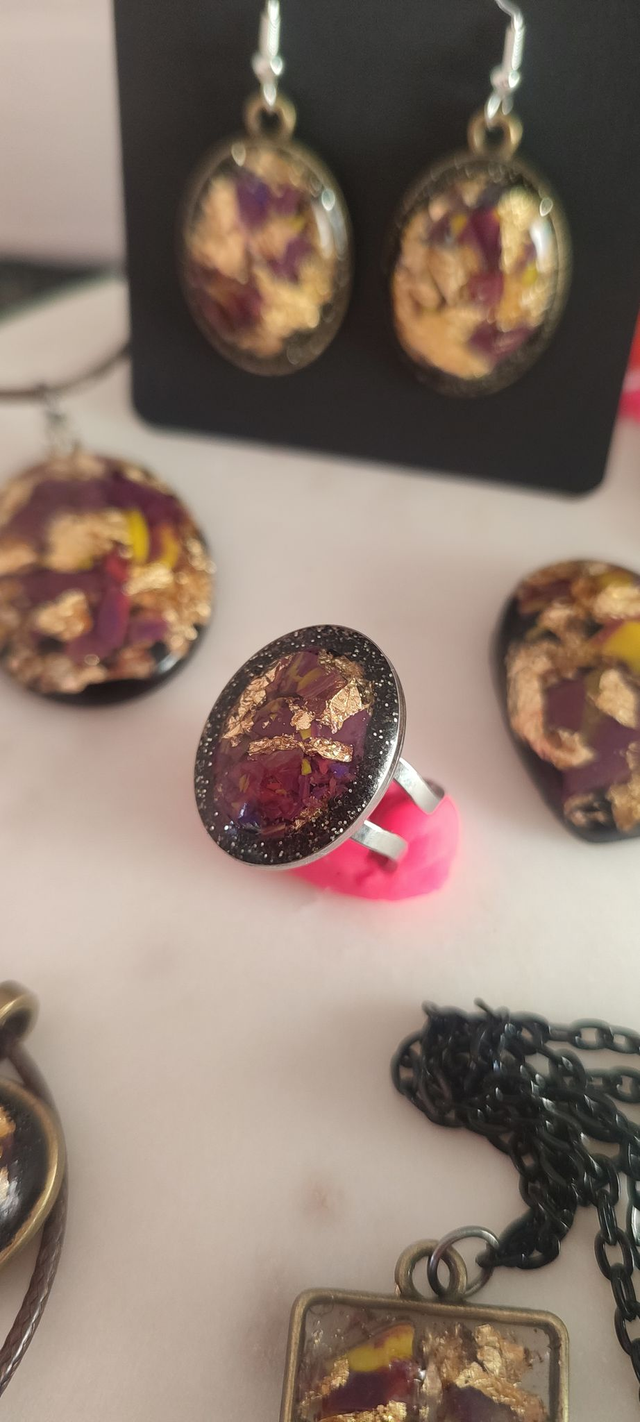 collection Pompéi -bagues et boucles d'oreilles