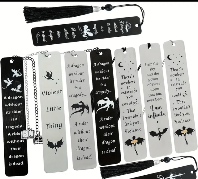 Fourth wing bookmarks 
