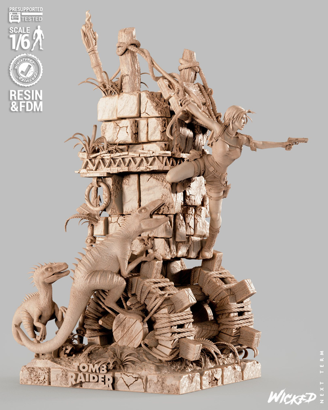 DIORAMA LARA CROFT V1 série GAMING