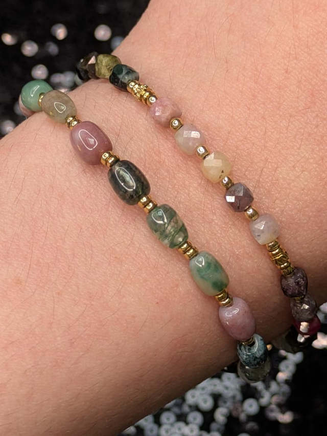 Bracelet tourmaline multiple
