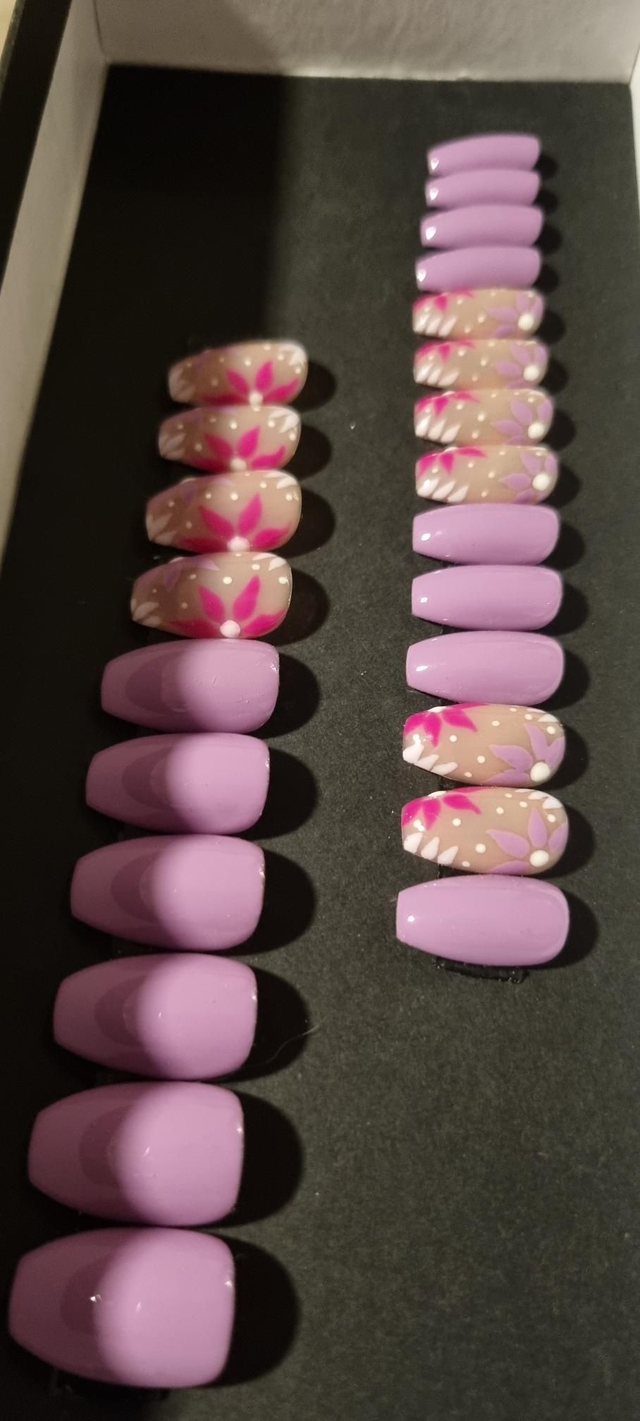 Mauve flower ballerine S