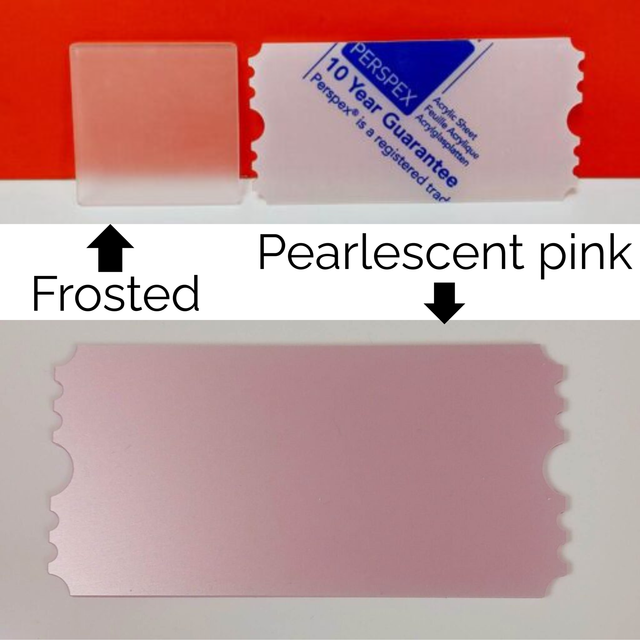 Personalised Acrylic Keepsake ticket