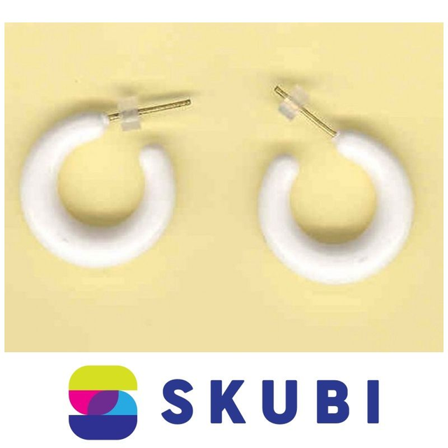 RETRO NÁUŠNICE PLASTOVÉ - KRUHY - 2.2 CM (č. 162)