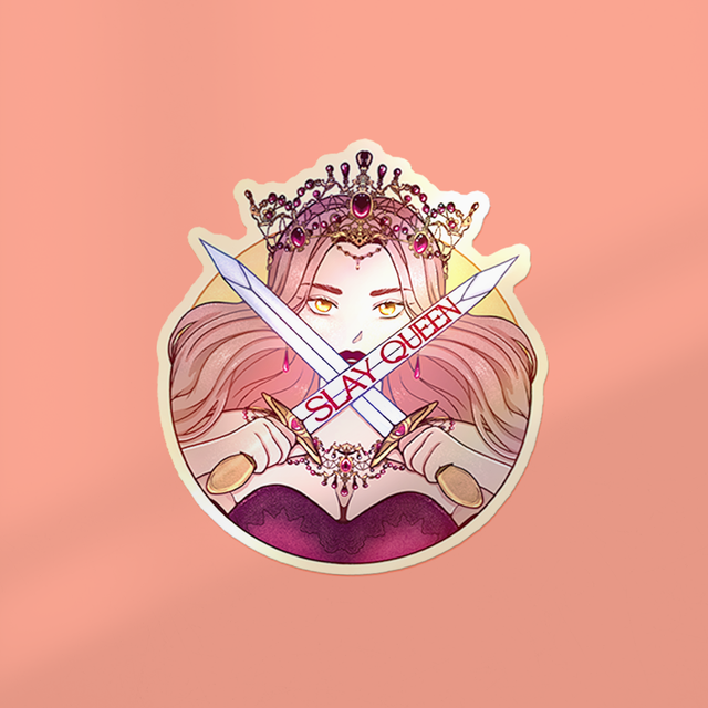 🆕 Sticker à lamination holographique SLAY QUEEN V2