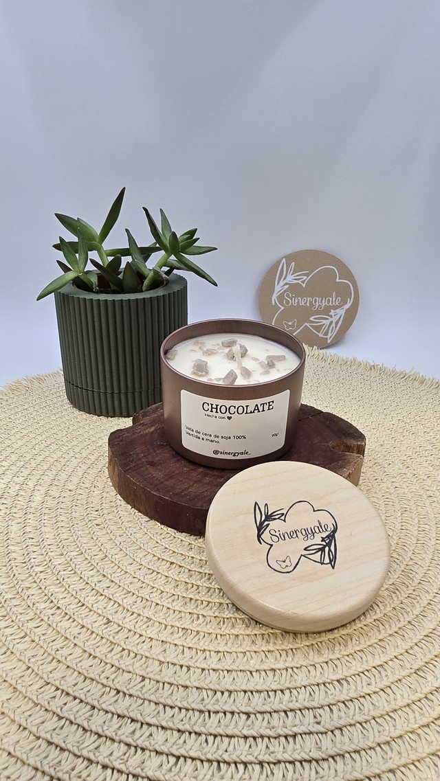 Vela en lata - Chocolate
