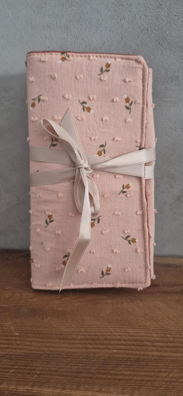 Pochette à bijoux de voyage plumetis fleurs