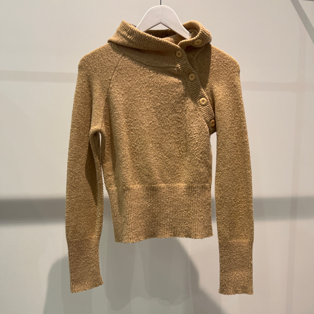 Buttoned to the top sweater #0490