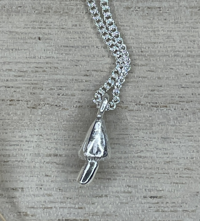 Toadstool Tiny Pendant Necklace