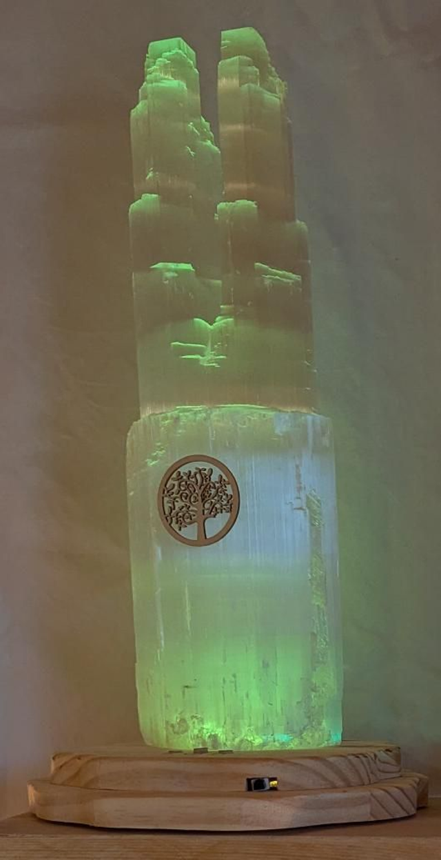 Lampe en Sélénite 40 cm