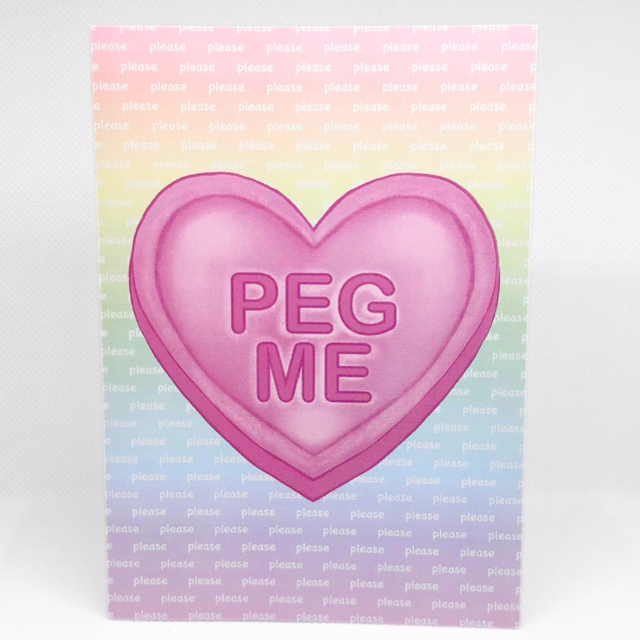 Peg Me Greeting Card