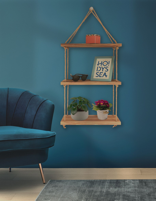 HODYSSEA Etagère murale suspendue HEADS-UP 42,50 cm bois clair