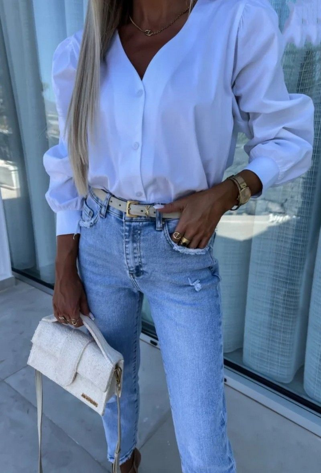 Blouse blanche chic