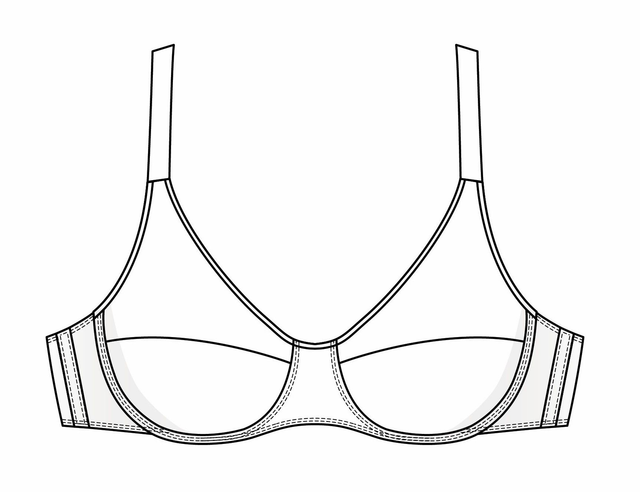 Create your own bra - BH mit und ohne Bügel mit Ansatz mit seitlicher Öffnung