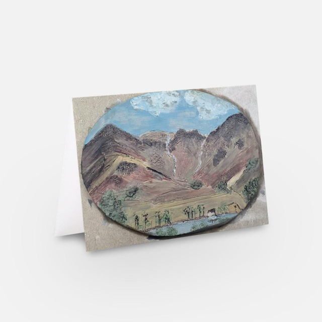 Buttermere artwork landscape Lake District greeting card 