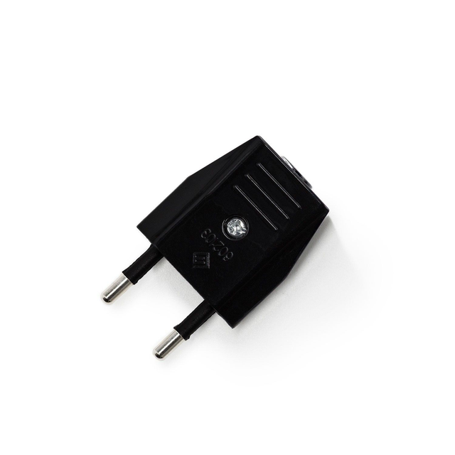 Creative Plug Europa-Stecker Schwarz
