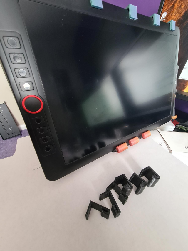 XP-Pen 15.6 Pro Adjustble Arm Clips - As Per YouTube Video