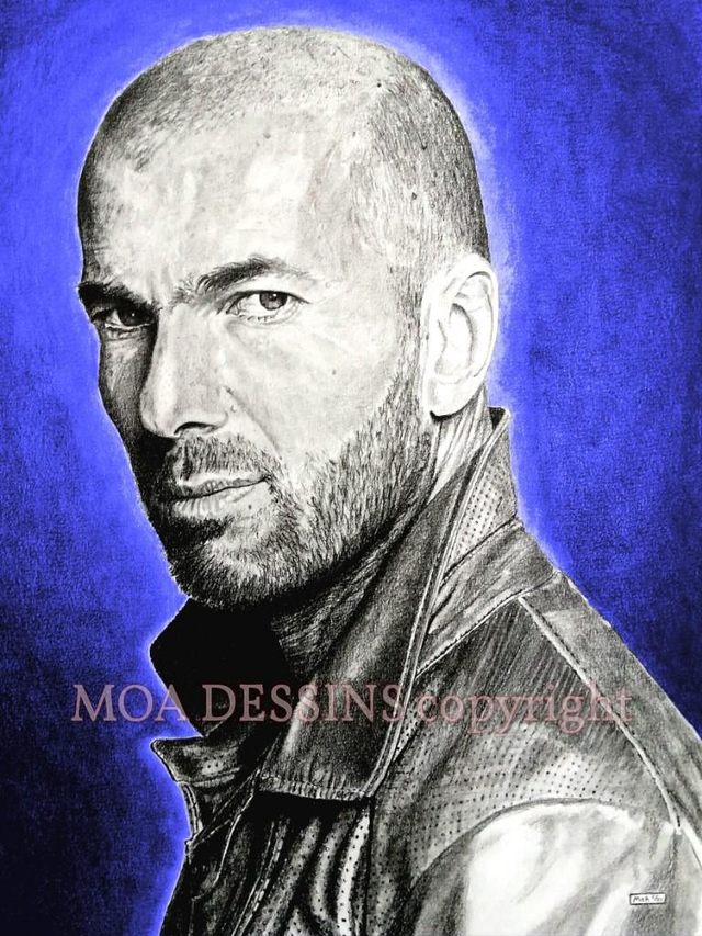 Zinedine Zidane bleu